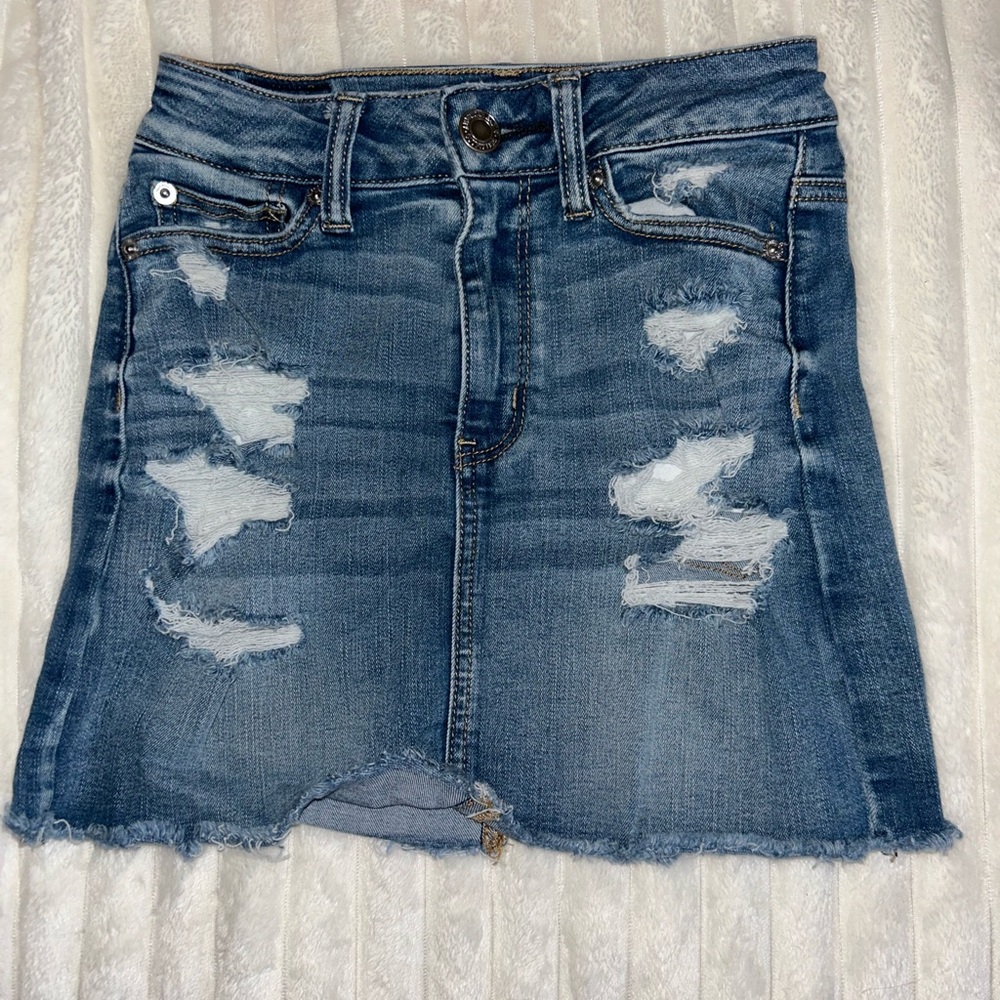 American Eagle Dark Wash Jean Skirt